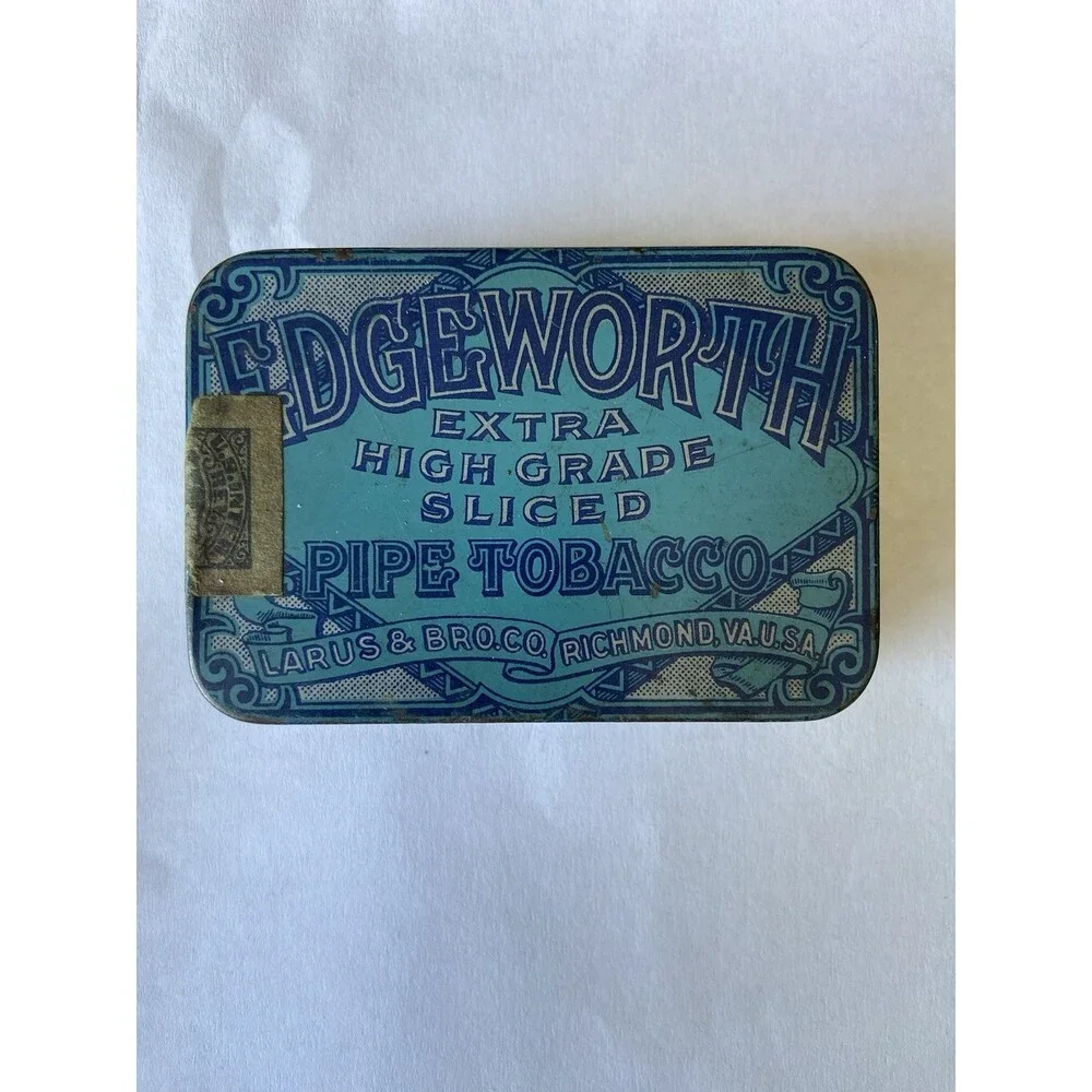 Vintage Edgeworth High Grade Plug Slice Smoking Tobacco Empty Advertising Tin